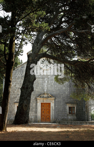 Franziskanerkloster in Kuna Peljeska, Kroatien Stockfoto