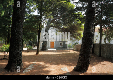 Franziskanerkloster in Kuna Peljeska, Kroatien Stockfoto