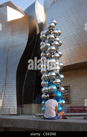 Guggenheim-Museum Bilbao Spanien details Stockfoto