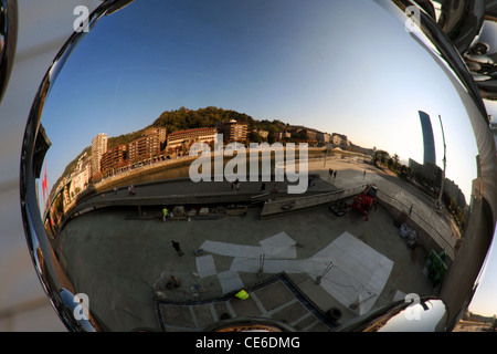 Guggenheim-Museum Bilbao Spanien details Stockfoto