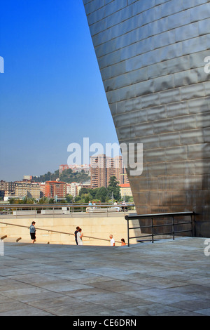 Guggenheim-Museum Bilbao Spanien details Stockfoto