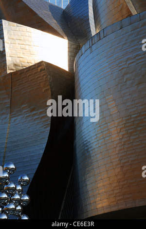 Guggenheim-Museum Bilbao Spanien details Stockfoto