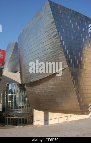 Guggenheim-Museum Bilbao Spanien details Stockfoto