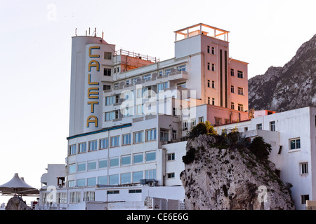 Hotel Caleta in Catalan Bay, Gibraltar. Stockfoto