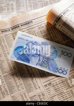 Belgien 500 Francs banknote Banknoten von 1982 Constantin Meunier