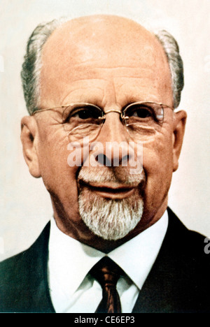 Walter Ulbricht: Parteichef der SED 1953 bis 1971 und Vorsitzender des Staatsrates der DDR 1960 bis 1973. Stockfoto