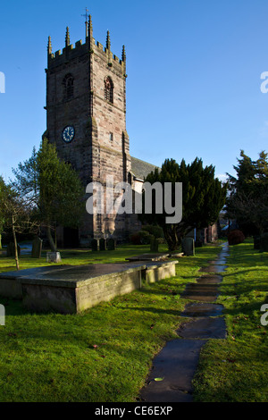 St. Peter Kirche, Prestbury, Cheshire Stockfoto