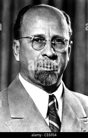 Walter Ulbricht: Parteichef der SED 1953 bis 1971 und Vorsitzender des Staatsrates der DDR 1960 bis 1973. Stockfoto