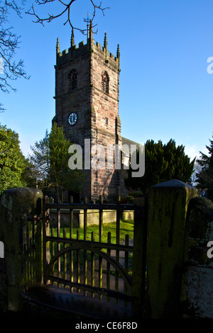 St. Peter Kirche, Prestbury, Cheshire Stockfoto