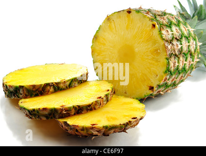 frische Ananas, Nahaufnahme Stockfoto