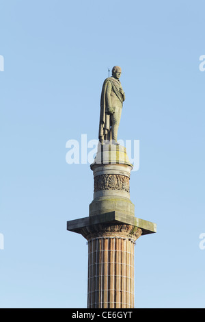 Sir Walter Scott Monument, George Square, Glasgow City Centre, Schottland, Großbritannien Stockfoto