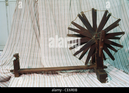 Mahatma Gandhi Spinnrad Charkha Indisches Charkha Stockfoto