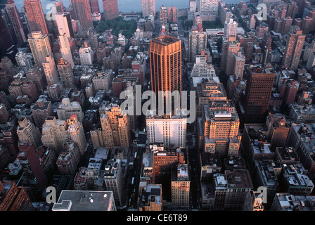 AHP 87923: aerial Beton-Dschungel; Manhattan; New York; Vereinigte Staaten von Amerika-USA Stockfoto