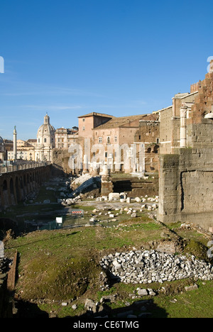 Die Reliquien des Foro di Augusto (Forum des Augustus) in Rom, Italien Stockfoto