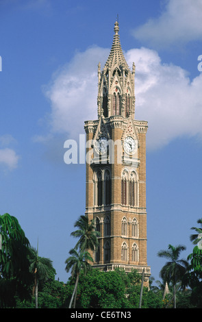 Rajabai Uhrturm; bombay; mumbai; maharashtra; indien; asien Stockfoto