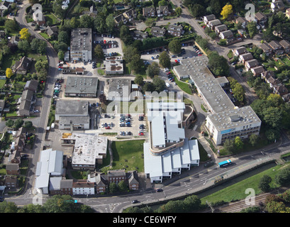 Luftaufnahme von Hertford Regional College, Ware Campus Stockfoto