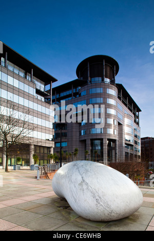 England, Greater Manchester, Manchester. Ein 18-Tonnen poliertem Marmor Stockfoto