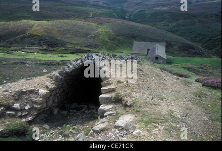 alten Blei Minenschacht, oberhalb, England Stockfoto