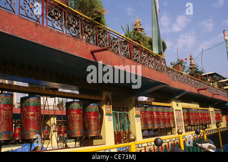 HSA 82777: Buddhistische Gebetsmühlen im Kloster; Gangtok; Sikkim; Indien Stockfoto