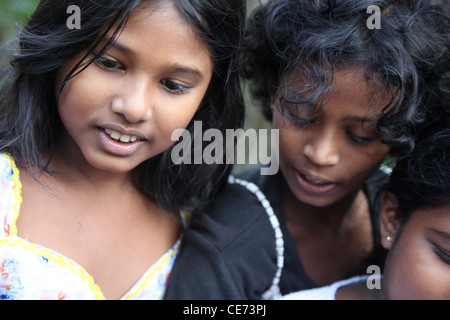 Lifestyle-Foto von schöne junge Mädchen in Sri Lanka genommen. Stockfoto