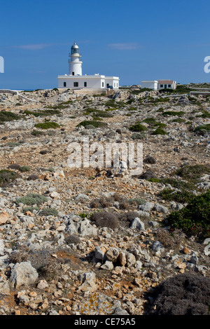 Cap de Cavelleria, Leuchtturm, Menorca, Balearen, Spanien, 2011. Stockfoto