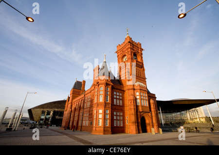 Pierhead Gebäude in Cardiff Bay Stockfoto