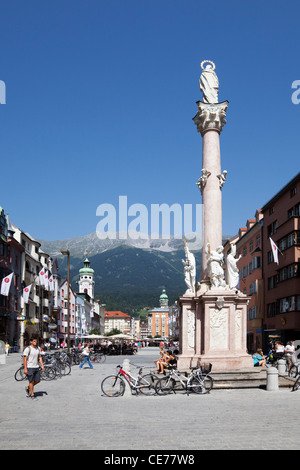 St. Anna Säule (Annasaule), Mana-Theresien-Str, Innsbruck, Österreich Stockfoto