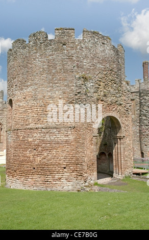 Die Runde Kapelle (auch bekannt als die Norman), Ludlow Castle, Ludlow, Shropshire Stockfoto