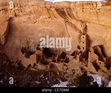 USA, Colorado, Square Tower House, Mesa Verde Nationalpark Stockfoto