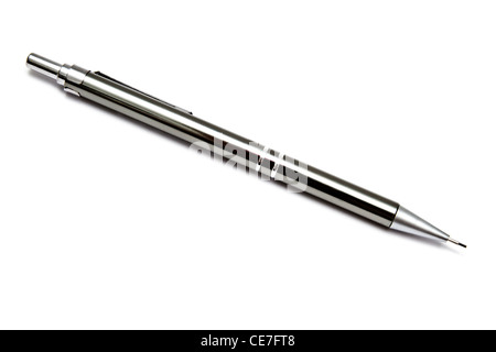 Automatische Bleistift isoliert auf weißem Hintergrund Stockfoto