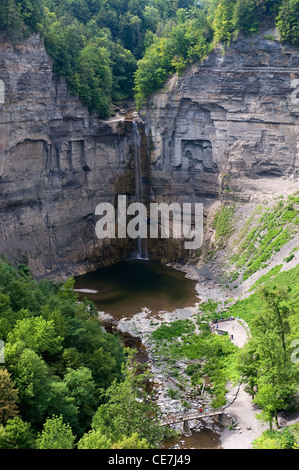 Taughannock Falls in Taughannock Falls State Park. Finger Lakes Region des Staates New York. Stockfoto