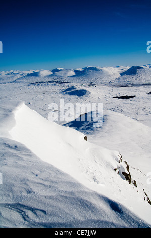 Blick von oben von Glencoe Skigebiet Schottland Stockfoto