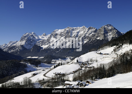 Malerische Landschaft der Reiteralpe Berg, Berchtesgadener Alpen, Ramsau, Deutschland Stockfoto