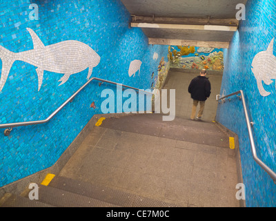 79 und 81. U-Bahn-Stationen für das Museum of Natural History in Manhattan NYC Stockfoto