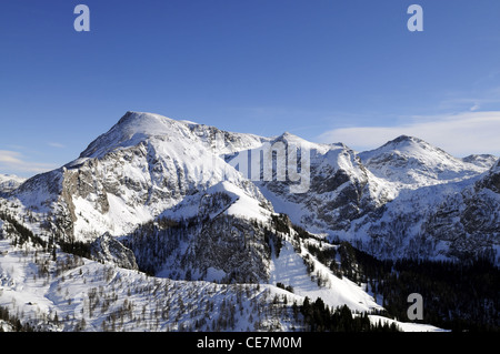 Dieses Bild aufgenommen von der Bergstation Jenner, Bayerische Alpen, Deutschland. Stockfoto