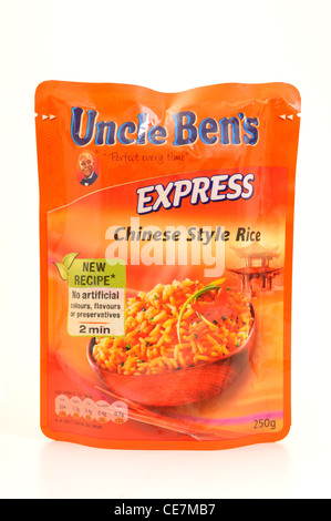 Uncle Ben's Express Bohnenkraut Rice.Chinese Stil. Stockfoto