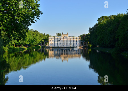 Palast auf dem Wasser in Warschau, Polen Stockfoto