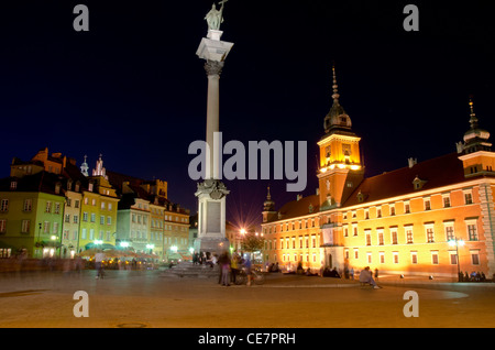 Burgplatz in der Altstadt von Warschau, Polen Stockfoto