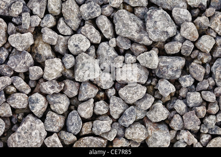 Grober Kies für die Betonarbeiten - Hintergrund Stockfoto