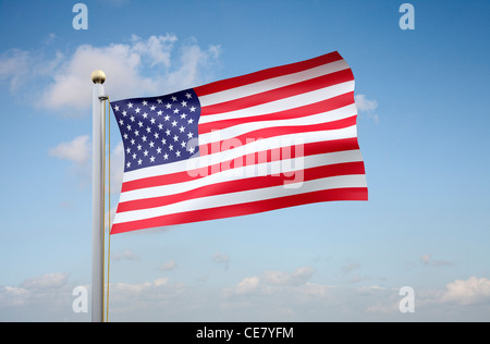 Stars And Stripes - die amerikanische Flagge Stockfoto