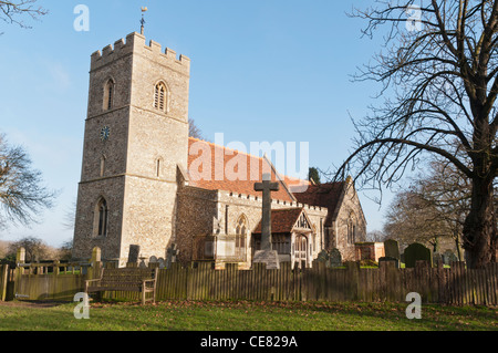 Str. Mary die Jungfrau Kirche, Matching, Essex, England Stockfoto