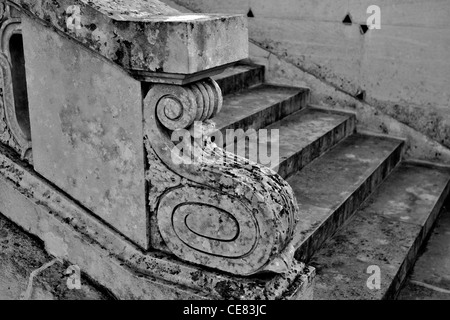 Schritte im Le Petit Trianon, Chateau de Versailles, France Stockfoto