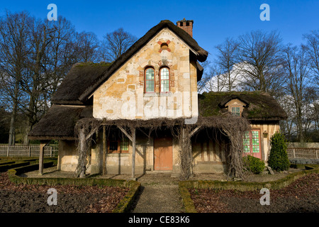 La Maison du Garde (Wache), Hameau De La Reine (Marie-Antoinette), Château de Versailles, Frankreich Stockfoto