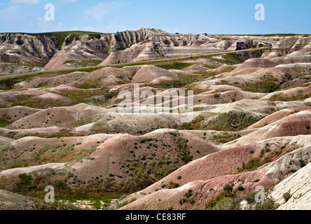 American National Park Badlands South Dakota in den USA Great Plains schöne Landschaft Natur von oben nah niemand horizontal hochauflösende Bilder Stockfoto