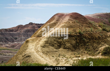 American Badlands Rocky Mountains National Park South Dakota in den USA US Yellow Mounds Mound Berglandschaft natürliche fragmentierte Land Hi-res Stockfoto