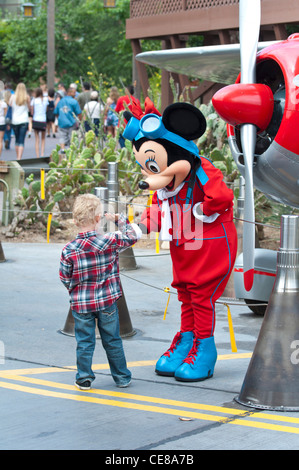 Minnie Mouse Charakter im Disneyland in Anaheim, Kalifornien Stockfoto