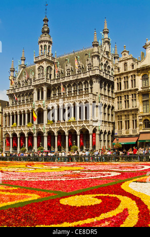 Grand' legen Sie Brüssel zeigt das Museum und die Blume Teppich Art Deco Thema Brüssel Belgien EU Europa
