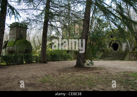 Parco dei Mostri monumentale Komplex, Bomarzo, Viterbo, Latium, Italien Stockfoto