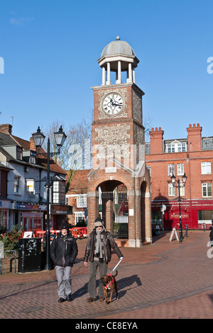 Der Uhrturm, Chesham, Dollar. Stockfoto