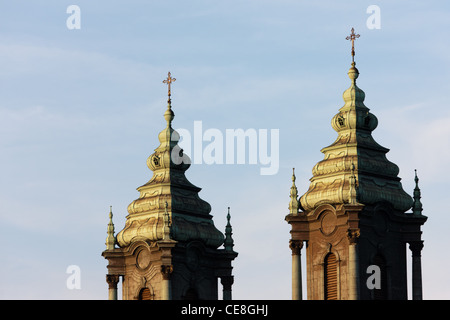Poznan-Kathedrale auf dem Ostrow Tumski, einer Insel zwischen zwei Armen des Flusses Warta in der Stadt Posen Stockfoto